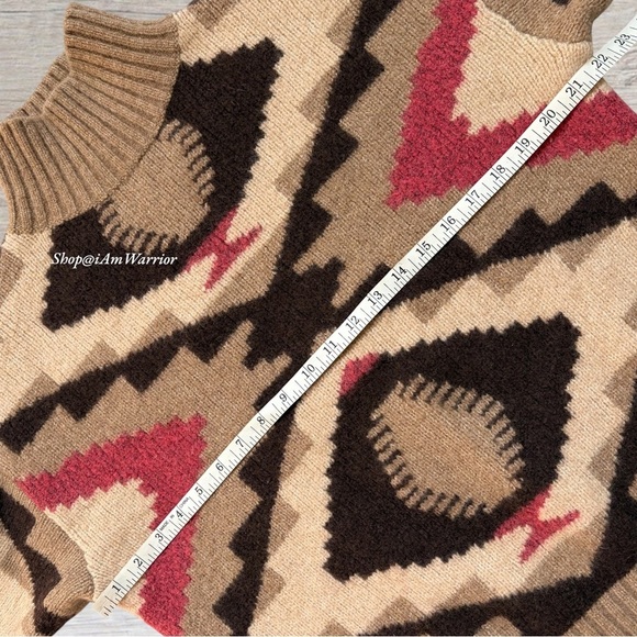 Banana Republic southwestern mock-neck wool pullover sweater *shop@ianwarrior - Picture 7 of 13